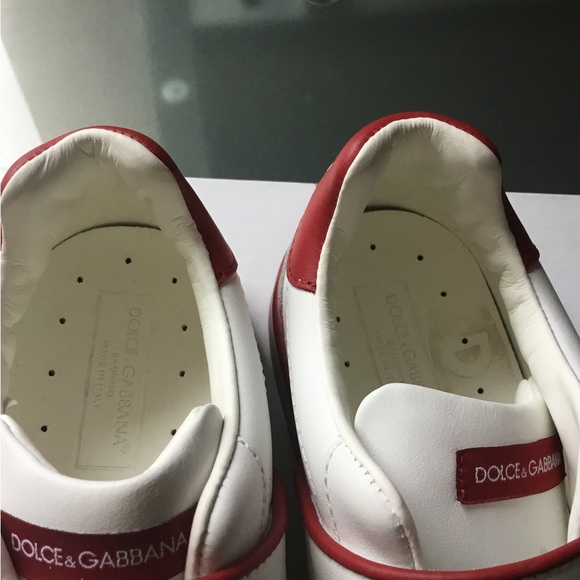 DOLCE & GABBANA Leather Sneakers EU29 Two Tone Made in Italy - Picture 9 of 9